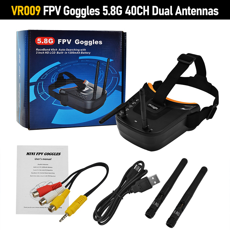 Óculos FPV VR009 com Tela LCD  - Fpv Drone Goggles avaliação e preço